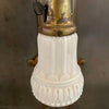 Petite Art Deco Frosted Cased Glass Bell Pendant Light