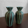 Pair of Italian Mid Century Modern Art Pottery Vases