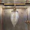Antique Industrial Frosted Teardrop Pendant Light