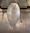 Antique Industrial Frosted Teardrop Pendant Light