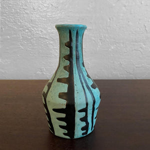 Primitive Modern Art Pottery Vase By Livia Gorka