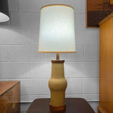 Mid Century Modern Tan Art Pottery Table Lamp By Gordon Martz