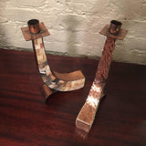 Mosaic Copper Candle Holders