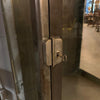 Antique Industrial Brushed Steel Apothecary Display Cabinet