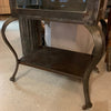 Antique Industrial Brushed Steel Apothecary Display Cabinet