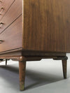 Walnut and Brass Dresser