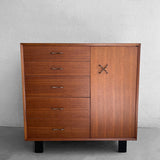 Mid Century Modern Walnut Dressers by George Nelson for Herman Miller