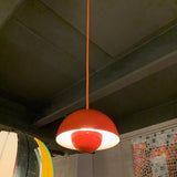 Verner Panton Orange Flower Pot Pendant Light, Louis Poulsen