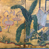 Pair of Hollywood Regency Chinoiserie Door Panel Paintings
