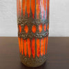 Fat Lava Cylinder Vase By Scheurich Keramik, West Germany