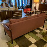 Danish Modern Rosewood Framed Upholstered Sofa by Hans Olsen, Vatne, Norway