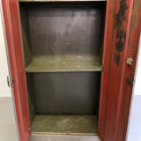 Industrial Brushed Steel Armoire Wardrobe Cabinet