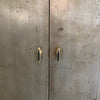 Industrial Brushed Steel Armoire Wardrobe Cabinet