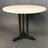 Art Deco Round Marble Café Table