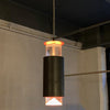 Danish Modern Lucite And Aluminum Cylinder Pendant Light By Simon Henningsen