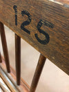 Antique Oak Folding Gym Bench