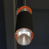 Danish Modern Lucite And Aluminum Cylinder Pendant Light By Simon Henningsen
