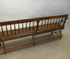 Antique Oak Folding Gym Bench
