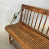 Antique Oak Folding Gym Bench