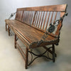 Antique Oak Folding Gym Bench