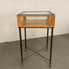 Industrial Oak Jewelry Display Case