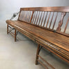 Antique Oak Folding Gym Bench