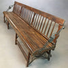 Antique Oak Folding Gym Bench