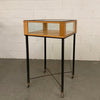 Industrial Oak Jewelry Display Case