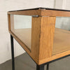 Industrial Oak Jewelry Display Case