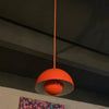 Verner Panton Orange Flower Pot Pendant Light, Louis Poulsen