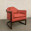 Upholstered Barrel Club Chair Attributed to Harvey Probber
