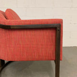 Upholstered Barrel Club Chair Attributed to Harvey Probber