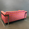Milo Baughman Flat Bar Chrome Sofa