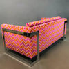 Milo Baughman Flat Bar Chrome Sofa