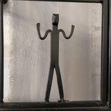Mid Century Modern Figurative Wrought Iron Mirror By Frederick Weinberg