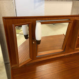 Scandinavian Modern Teak Vanity With Light
