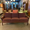 Danish Modern Rosewood Framed Upholstered Sofa by Hans Olsen, Vatne, Norway