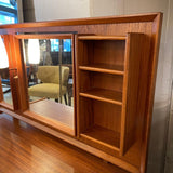 Scandinavian Modern Teak Vanity With Light