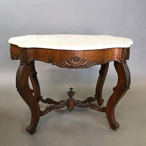 Victorian Rosewood Marble Table