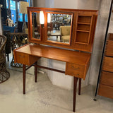 Scandinavian Modern Teak Vanity With Light