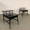 Paul McCobb For Planner Group Ebonized Step End Tables