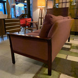 Danish Modern Rosewood Framed Upholstered Sofa by Hans Olsen, Vatne, Norway