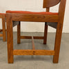 Danish Oak Leather Side Chairs