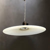 Milk Glass Disc Pendant Lights