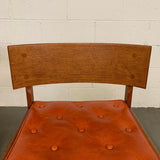 Danish Oak Leather Side Chairs