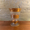 Gilt And Frosted Glass Decorative Vase