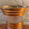 Gilt And Frosted Glass Decorative Vase