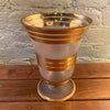 Gilt And Frosted Glass Decorative Vase
