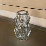 Clear Glass Art Vase By Jan Beranek For Skrdlovice, Czech Republic