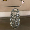 Clear Glass Art Vase By Jan Beranek For Skrdlovice, Czech Republic